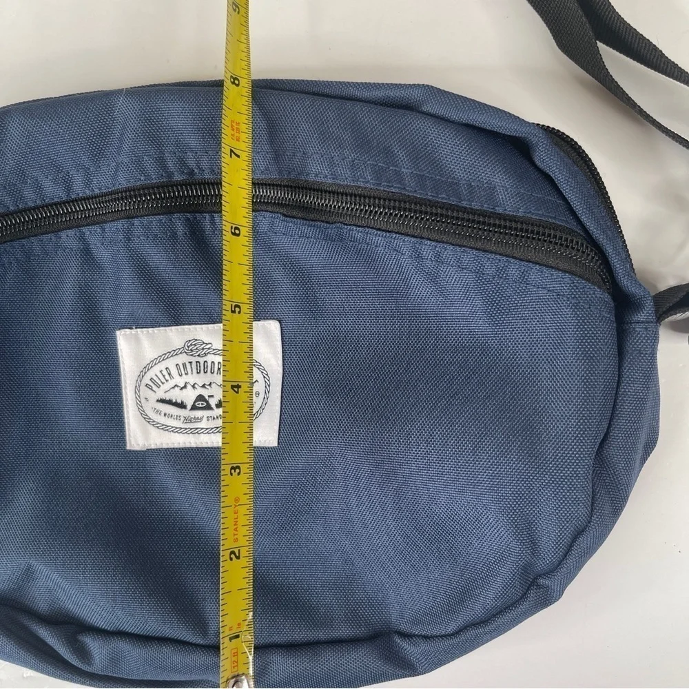 Poler Navy Round Shoulder Bag